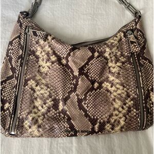 Michael Kors snakeskin texture leather bag  in good condition
